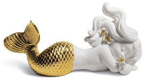 Lladro-DAY DREAMING AT SEA (GOLDEN RE-DECO)