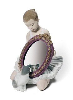 Lladro-A Purr-Fect Reflection