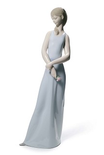 Lladro-The Lady of The Rose (Blue)