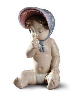 Lladro-Girl with Bonnet