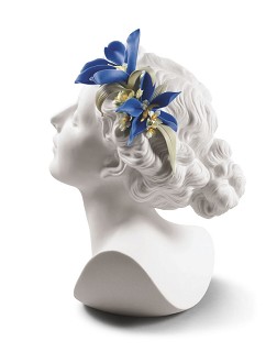 Lladro-Daisy with Flowers Woman Bust