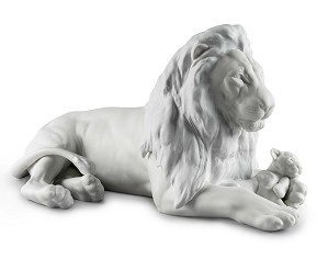 Lladro-Lion with Cub