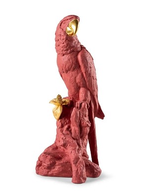 Lladro-Macaw bird - red-gold