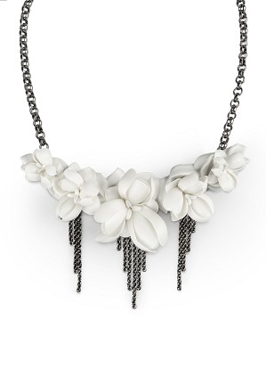 Lladro Jewelry-Orchid Necklace