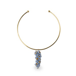 Lladro Jewelry-Golden Blue Reef Necklace
