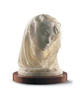 Lladro-Small Bust With Veil