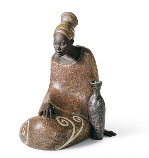 Lladro Pulse Of Africa-AFRICAN WOMAN 