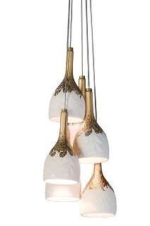 Lladro Lighting-Naturofantastic 6 Lights Ceiling Lamp