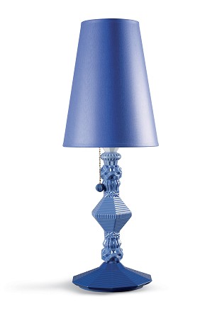 Lladro Lighting-Belle de Nuit Table Lamp Blue