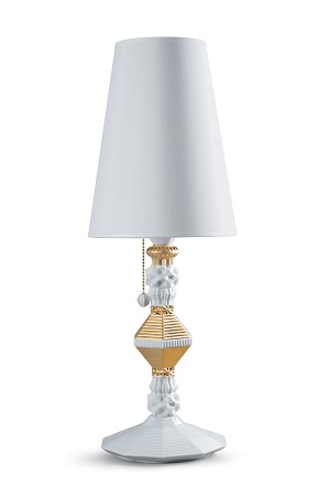 Lladro Lighting-Belle de Nuit Table Lamp Golden Luster