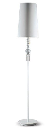 Lladro Lighting-Belle de Nuit Floor Lamp I White