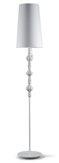 Lladro Lighting-Belle de Nuit Floor Lamp II White