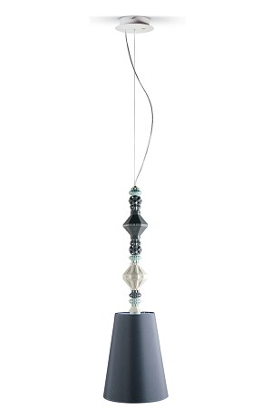 Lladro Lighting-Belle de Nuit Ceiling Lamp II Black