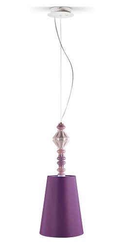 Lladro Lighting-Belle de Nuit Ceiling Lamp I Pink