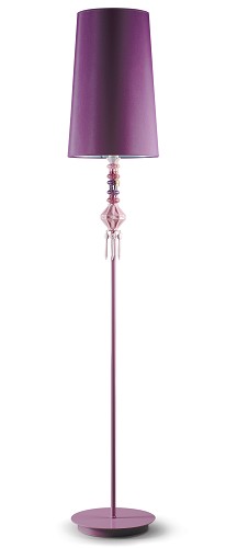 Lladro Lighting-Belle de Nuit Floor Lamp I Pink