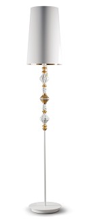 Lladro Lighting-Belle de Nuit Floor Lamp II Golden Luster