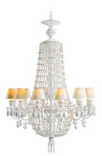 Lladro Lighting-Winter Palace 12 Lights Chandelier White