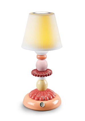 Lladro Lighting-Lotus Firefly Table Lamp Coral