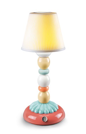 Lladro Lighting-Palm Firefly Table Lamp Pale Blue