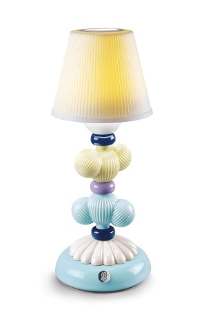Lladro Lighting-Cactus Firefly Table Lamp Yellow and Blue