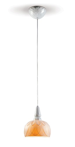 Lladro Lighting-Ivy and Seed Single Ceiling Lamp White