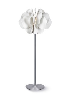 Lladro Lighting-Nightbloom Floor Lamp White
