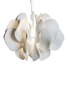 Lladro Lighting-Nightbloom Hanging Lamp 60cm White