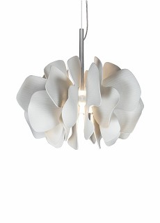 Lladro Lighting-Nightbloom Hanging Lamp 40cm White