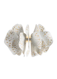 Lladro Lighting-Nightbloom Wall Sconce White & gold