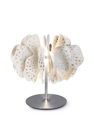 Lladro Lighting-Nightbloom Table Lamp White & gold
