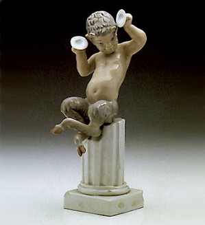Lladro-Pan With Cymbals 1969-75