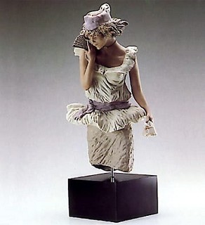 Lladro-Young Lady With Fan