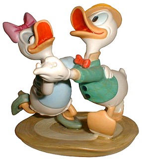 WDCC Disney Classics-Daisy & Donald Oh Boy What A Jitterbug