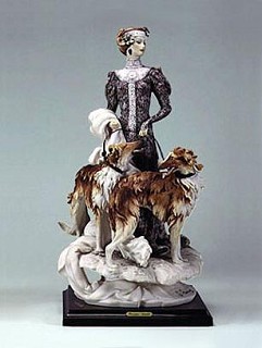 Giuseppe Armani-Lady With Borzois