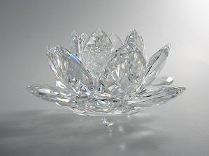 Swarovski Crystal-Swarovski Waterlily Candleholder Large