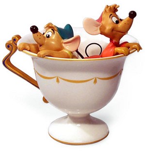 WDCC Disney Classics-Cinderella Gus And Jaq Tea For Two
