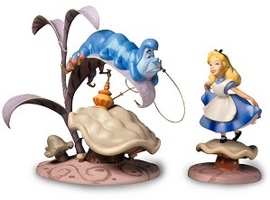 WDCC Disney Classics-Alice In Wonderland Caterpillar & Alice Who R U And Properly Polite