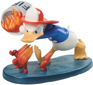 WDCC Disney Classics-Mickey's Fire Brigade Donald Duck Duck A Fire