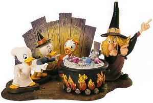 WDCC Disney Classics-Trick Or Treat Witch Hazel Brewing Up Trouble Complete Set