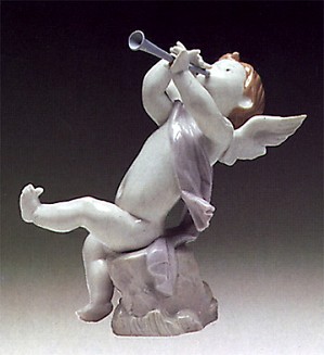Lladro-Angel With Clarinet 1972-88