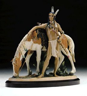 Lladro-Indian Brave 1994-98