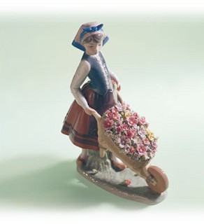 Lladro-A Barrow of Blossoms 1982-04