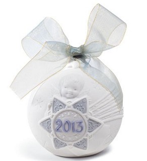 Lladro-Christmas Ball 2013 Ornament