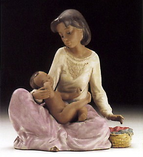 Lladro-Dressing The Baby 1994-97