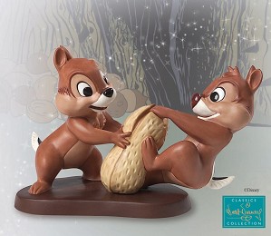 WDCC Disney Classics-Working For Peanuts Chip N Dale Determined Duo