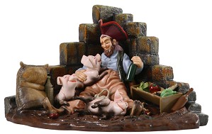 WDCC Disney Classics-Pirates Of The Caribbean Pirate With Pigs Drink Up Me Earties