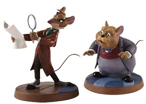 WDCC Disney Classics-The Great Mouse Detective Basail & Dr Watson Curious Clue