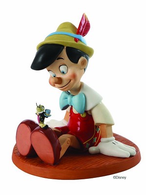 WDCC Disney Classics-Pinocchio And Jiminy Cricket Anytime You Need Me, You Know, Just Whistle!