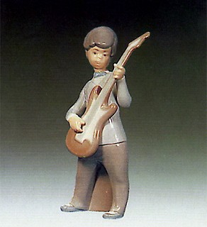 Lladro-Boy With Guitar 1969-79