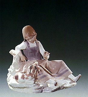 Lladro-Girl with Goat 1971-78